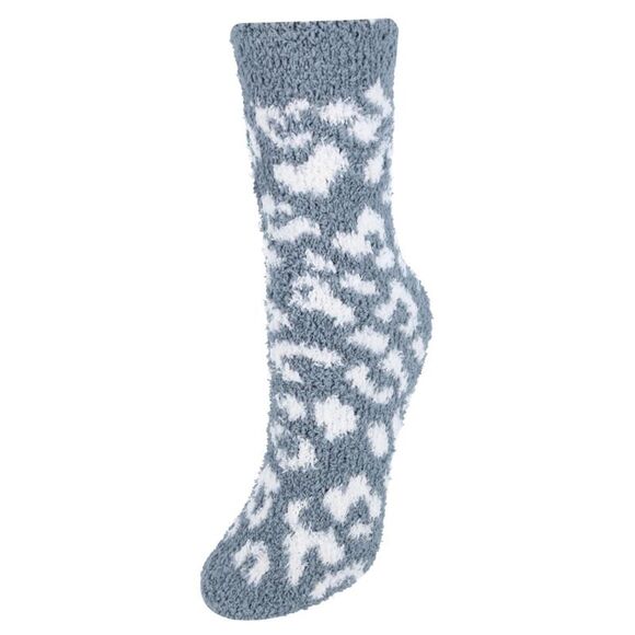 CTM Women's Fuzzy and Cozy Pattern Socks (Pack of 3) - Picture 2 of 4